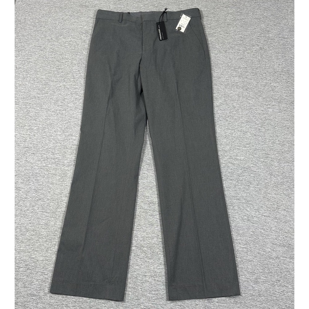 Express Producer Pants Mens Size 32x34 Gray Stretch Dress Office City NEW
